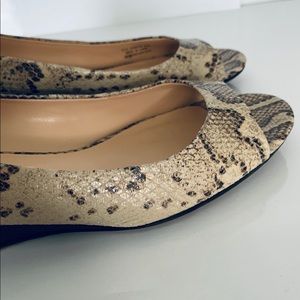 Cole Haan Tali open toe low wedge Nike Air comfort